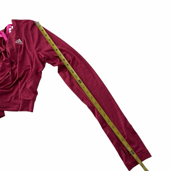 Adidas Women's Pink Workout Yoga Gym Crop Top - Picture 9 of 9